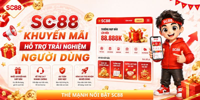 Những thế mạnh nổi bật nhất của nhà cái SC88